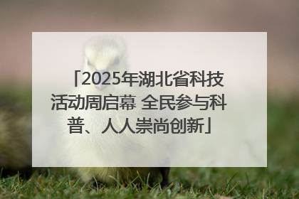 2025年湖北省科技活动周启幕 全民参与科普、人人崇尚创新