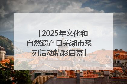 2025年文化和自然遗产日芜湖市系列活动精彩启幕