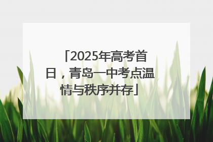 2025年高考首日，青岛一中考点温情与秩序并存