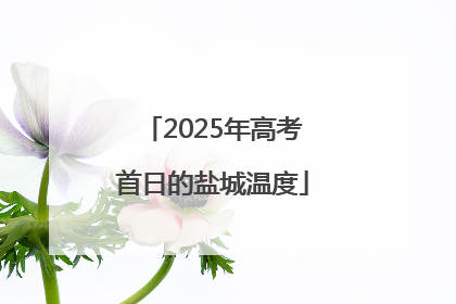 2025年高考首日的盐城温度