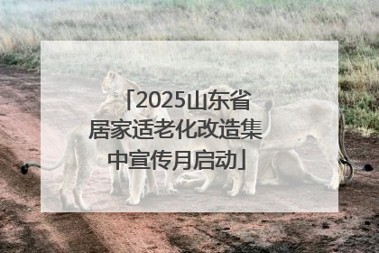 2025山东省居家适老化改造集中宣传月启动
