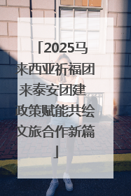 2025马来西亚祈福团来泰安团建 政策赋能共绘文旅合作新篇