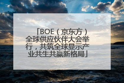 BOE（京东方）全球供应伙伴大会举行，共筑全球显示产业共生共赢新格局